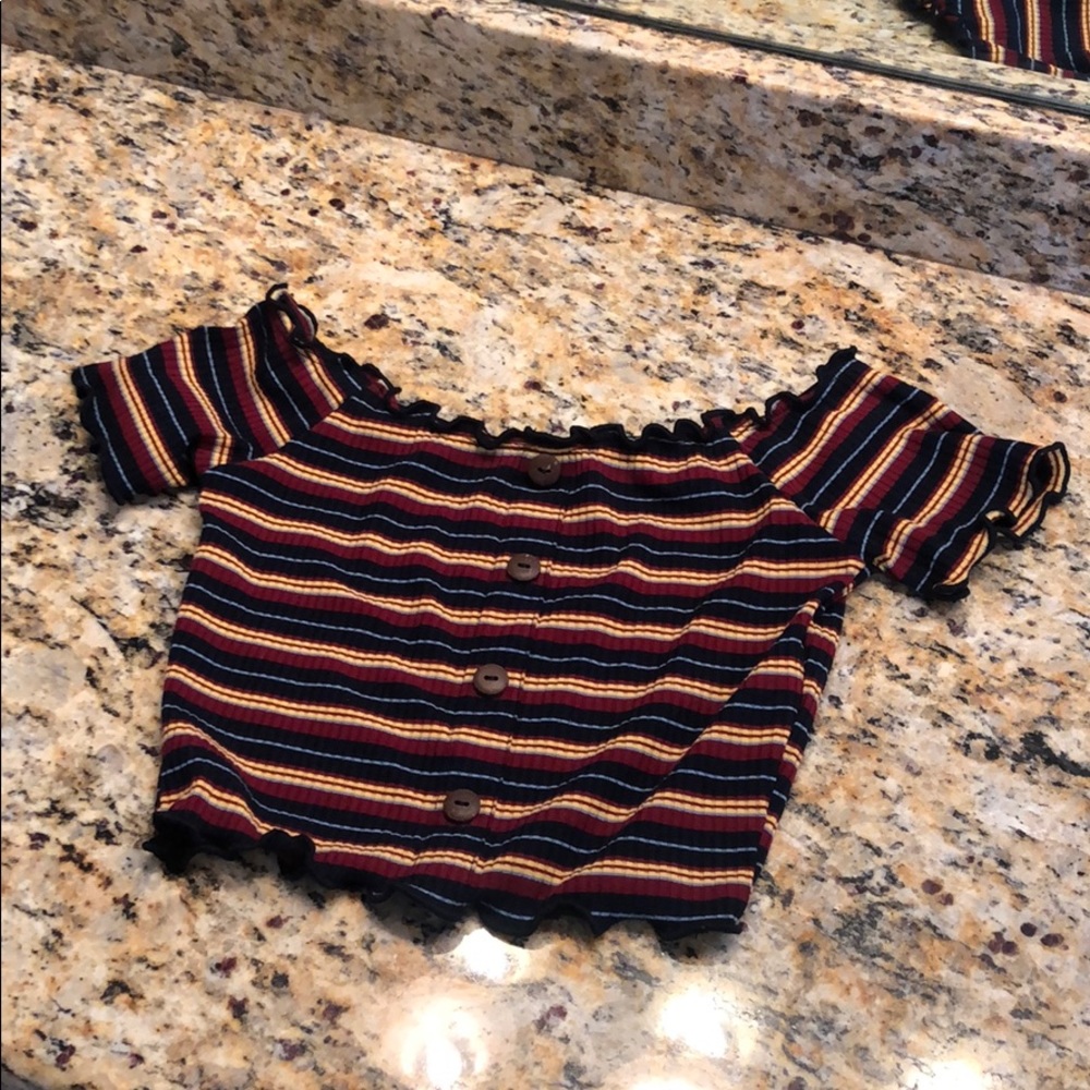 Striped crop top